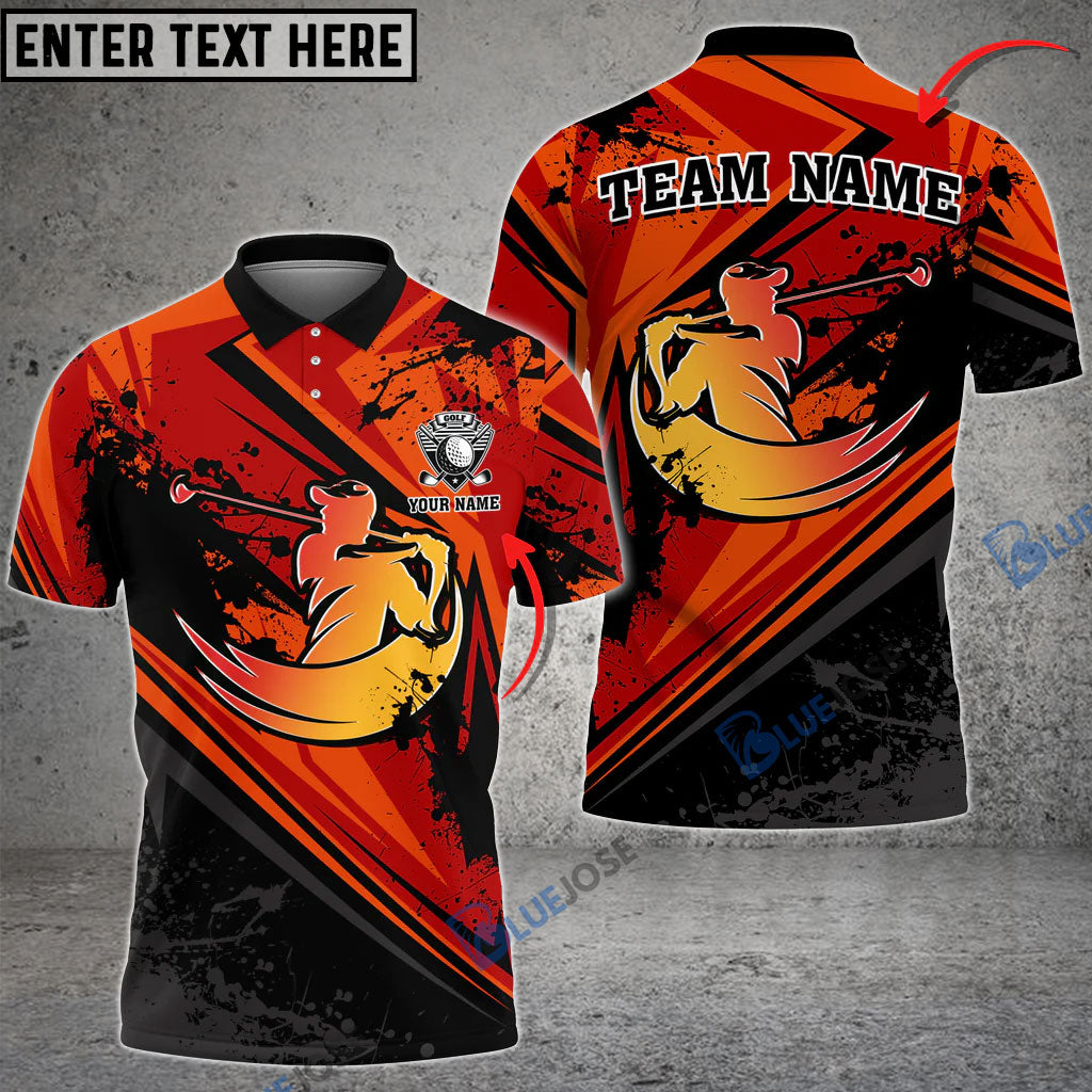 BlueJoses Golf Sport Customized Name 3D Shirt (4 Colors)