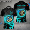 BlueJose Darts Dartboard Fire Flame Personalized Name, Team Name 3D Shirt (4 Colors)