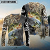 Bluejose Custom Largemouth Bass Fishing Camo Personalized Bass Fishing 3D Shirt