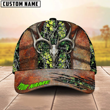 BlueJose Skull Deer Hunting Steel Pattern Personalized Cap