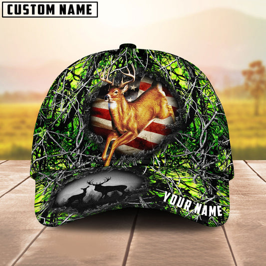 BlueJose Epic Deer Hunting Art Personalized Cap