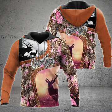 BlueJose Deer Hunting Country Girl Style 3D Shirts