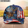 BlueJose Deer Hunting American Under God Personalized Cap (9 Colors)