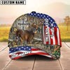 BlueJose Deer Hunting American Under God Personalized Cap (9 Colors)