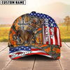 BlueJose Deer Hunting American Under God Personalized Cap (9 Colors)