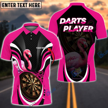 BlueJose Flamingo Darts Personalized Name, Team Name Shirt