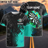 BlueJose Darts Paint Style Personalized Name Shirt (3 Colors)