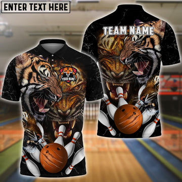 BlueJose Bowling Bowling Ball And Pins King Of Forest Customized Name, Team Name 3D Shirt