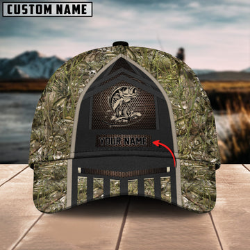 BlueJose Personalized Bass Fishing Camo Classic Cap