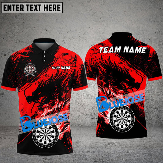 BlueJose Darts Legend Of The Dragon God Personalized Name, Team Name 3D Shirt (6 Colors)