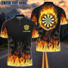 BlueJose Darts Flame Personalized Name 3D Shirt