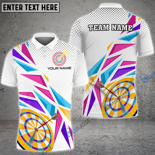 BlueJose Pink Purple Darts Board Personalized Name, Team Name Shirt