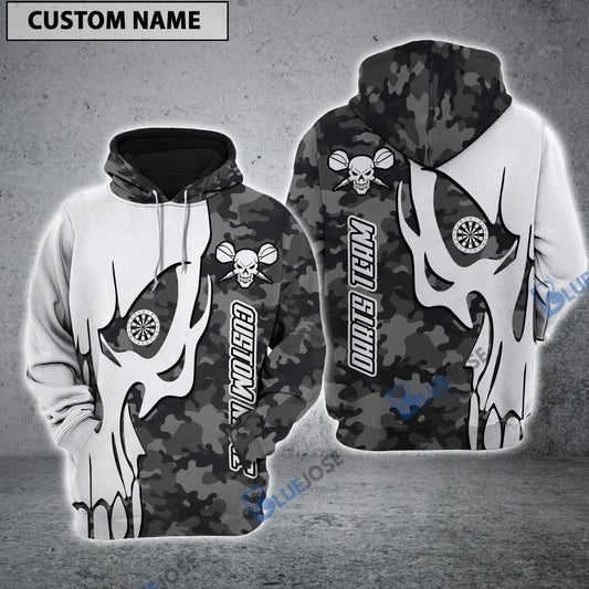 BlueJose Skull Darts Team Personalized Name, Team Name Hoodie