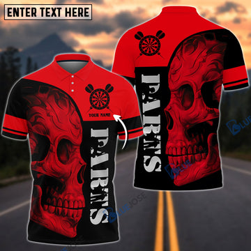 BlueJose Skull Darts Personalized Name Shirt (6 Colors)