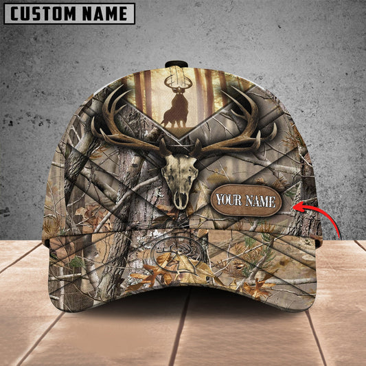 BlueJose Personalized Deer Skull Hunting Camo Classic Cap