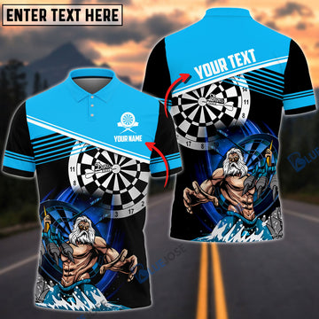 BlueJose Poseidon Darts Personalized Name Shirt (12 Colors)