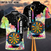 BlueJose Rainbow Color DartBoard Personalized Name, Team Name Shirt