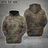 BlueJose Premium Multiple US Military Services Veteran Personalize Hoodie
