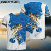 BlueJose Customize Name Bass Fishing Blue Water 3D Shirts