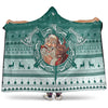 VikingStyle Hooded Blanket -Viking Santa and Reindeer Christmas Pattern Hooded Blanket A94