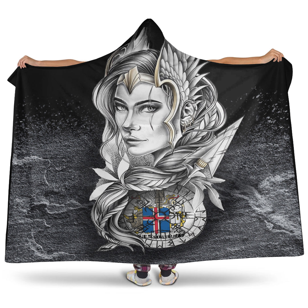 VikingStyle Hooded Blanket - Valkyries Iceland Viking Country Hooded Blanket A95