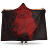 VikingStyle Hooded Blanket -Raven Valknut Red Viking Homeset Hooded Blanket A95