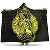 VikingStyle Hooded Blanket -Odin Raven Viking Set Gold Hooded Blanket A95