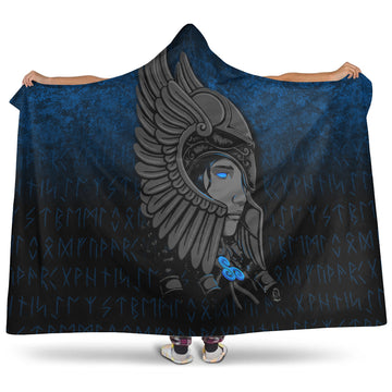 VikingStyle Hooded Blanket -Valkyrie Queen Sigrun Viking Warrior Hooded Blanket A7
