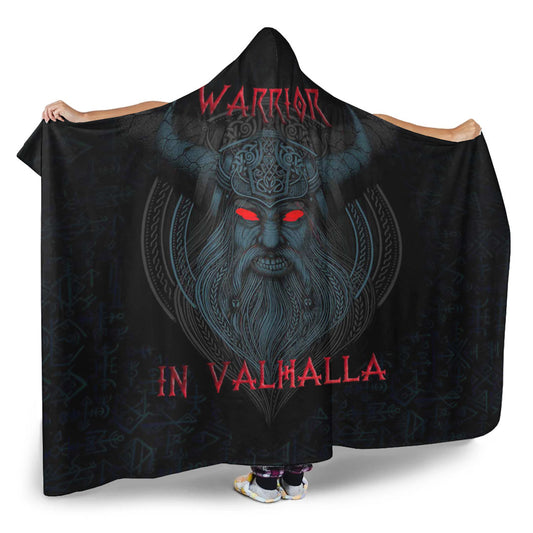 VikingStyle Hooded Blanket - Warrior In Valhala Hooded Blanket A35