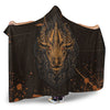 VikingStyle Hooded Blanket - Viking Bull Head Brush Pattern Hooded Blanket A35