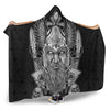 VikingStyle Hooded Blanket -Odin And Wolf Viking Homeset Hooded Blanket A95