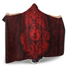 VikingStyle Hooded Blanket - Valkyries And Bear Raven Turquoise Hooded Blanket A95