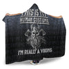 VikingStyle Hooded Blanket - Vikings- Victory-or- Valhalla Hooded Blanket A7