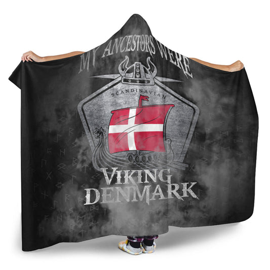 VikingStyle Hooded Blanket - Viking Denmark Drakka Scandinavian Hooded Blanket A31