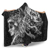 VikingStyle Hooded Blanket - Valkyries And Bear Raven Maiden Hooded Blanket A95