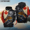 Bluejose Vintage Canadian Flag Walleye Fishing Custom Fishing Windbreaker Jacket