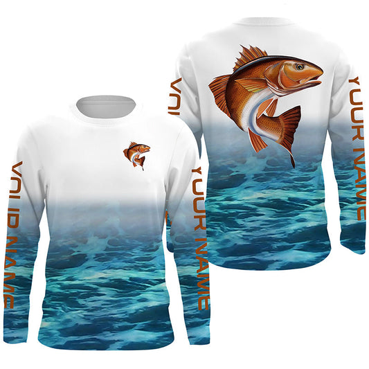 BlueJose Personalized Redfish Fishing 3D Shirts