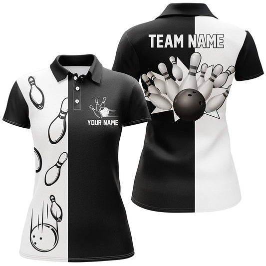 BlueJoses Bowling All Style Customized Name 3D Shirt For Women