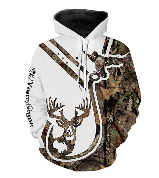 BlueJose Duck Deer Hunting And Fishing Custom Name 3D Hoodie