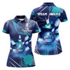 BlueJose Blue Bowling Personalized All Over Printed Shirt For Women