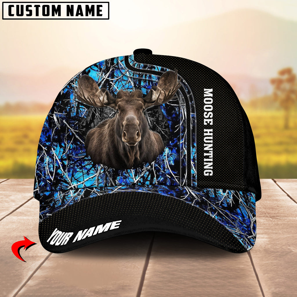 BlueJose Camo Moose Hunting Pursuit Multicolor Personalized Cap
