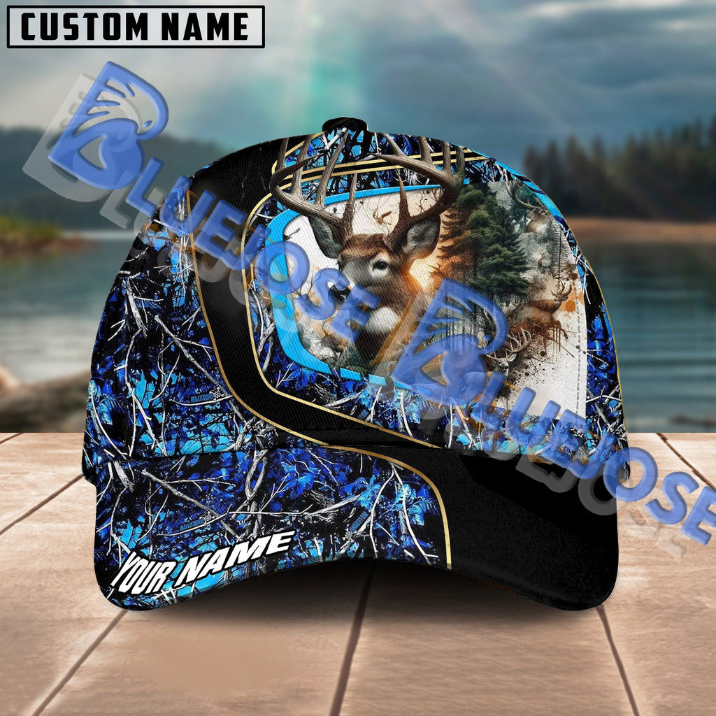 BlueJose Deer Hunting Jungle Camo Personalized Cap ( 4 Colors )