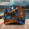 BlueJose Hunting Moose Leather Pattern Multicolor Personalized Cap