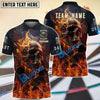 BlueJose Darts Flame Skull Master Personalized Name, Team Name 3D Shirt (4 Colors)