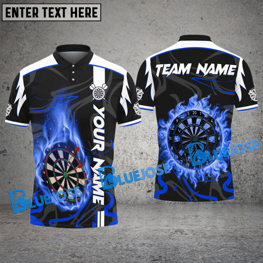 BlueJose Darts Vengeful Flame Personalized Name, Team Name 3D Shirt (4 Colors)