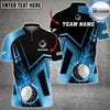 BlueJose Golf Ball Fire Flame Customized Name, Team Name 3D Shirts ( 6 Colors)