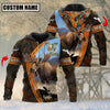 BlueJose Personalized Name  Majestic Moose Hunting Camo Pattern 3D Shirts ( 3 Colors )