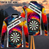 BlueJose Rainbow Dartboard Personalized Name 3D Shirt