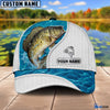 BlueJose Custom Name Crappie Fishing Blue Water Cap