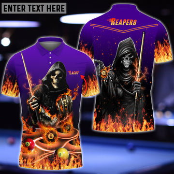 BlueJose Billiard Reapers Personalized Name 3D Shirts